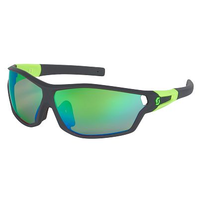 Превью  Велоочки SCOTT Leap Full Frame Black/Neon Green, Линзы: chrome amplifier